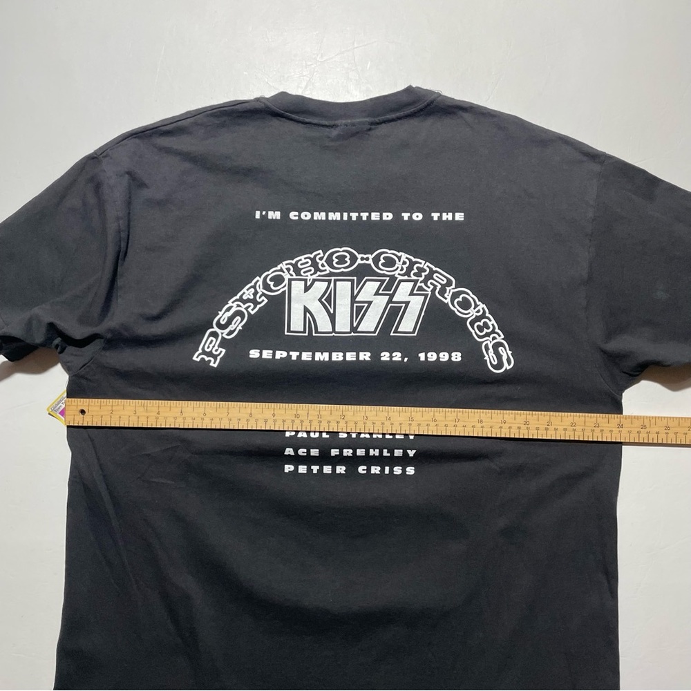 Kiss 1998 Hanes Black Graphic Tee XLarge band tshirt - Picture 6 of 6